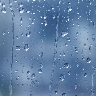 Raindrops on the window clipart