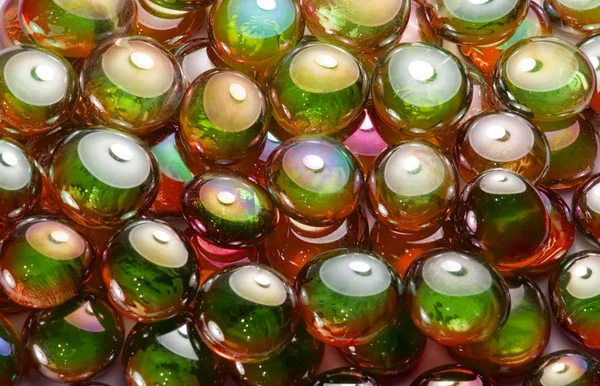 彩虹色的玻璃珠 — 图库照片