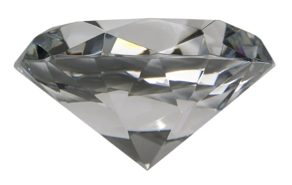 다이아몬드 옆으로 흰색 절연 — 스톡 사진