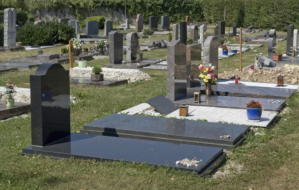 stock image Sunny illuminated jewish graveyard