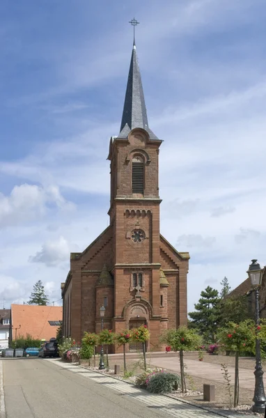 Church in Mittelbergheim — Stock Photo, Image
