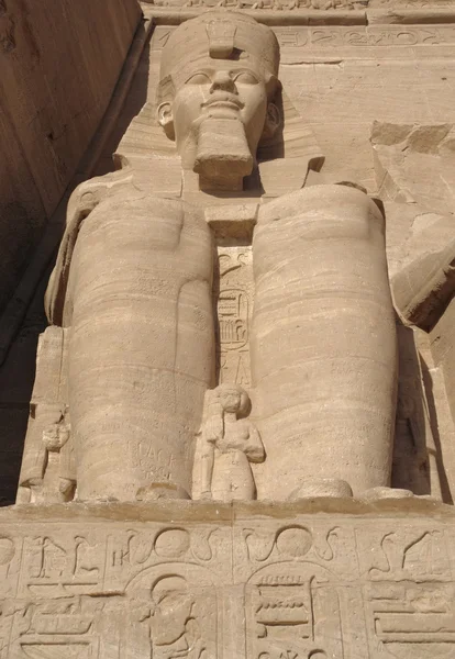 Ramses ai templi di Abu Simbel in Egitto — Foto Stock