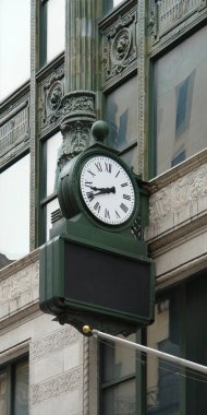 Nostalgic clock in Boston clipart