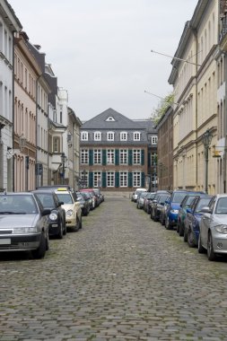 Street view of Düsseldorf clipart