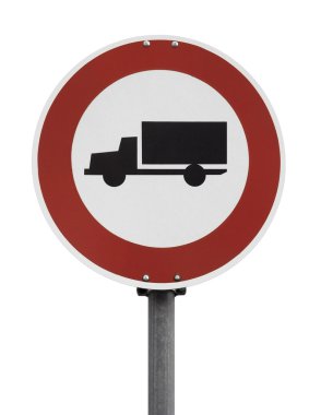 No trucks sign clipart