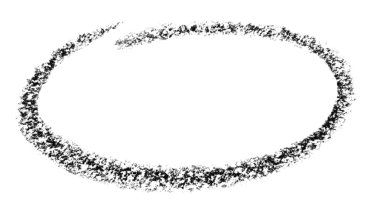 Oval accent sketch clipart