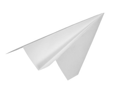 White paper plane clipart