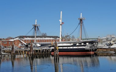 USS Constitution sailing ship clipart