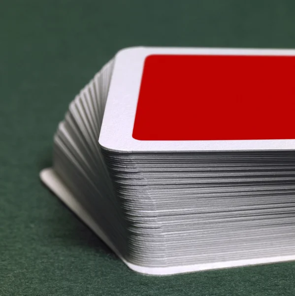 Stack av spelkort — Stockfoto