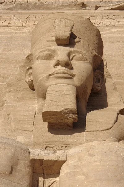 Ramesses sculpture at Abu Simbel temples — Stock Photo, Image