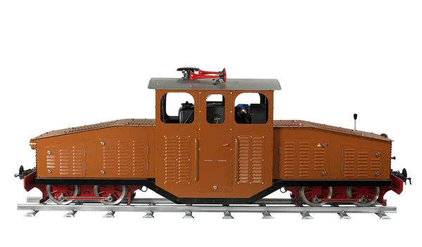 Ruskea malli rautatie — kuvapankkivalokuva