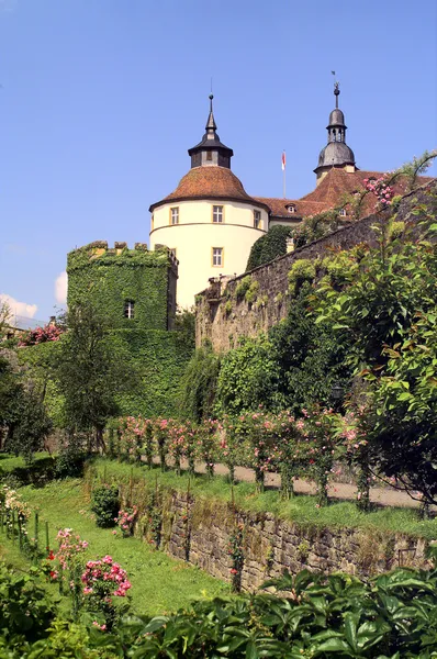 Zamek langenburg w okresie letnim — Zdjęcie stockowe
