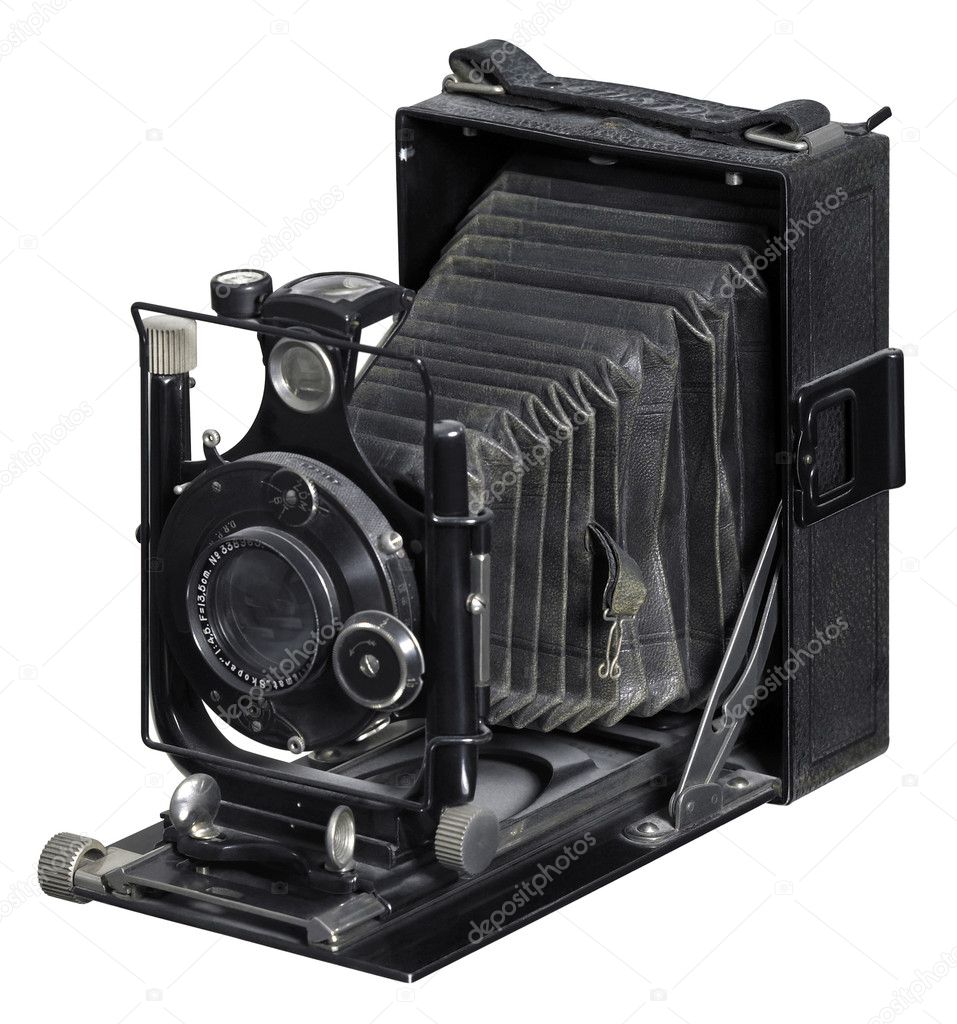 old folding camera