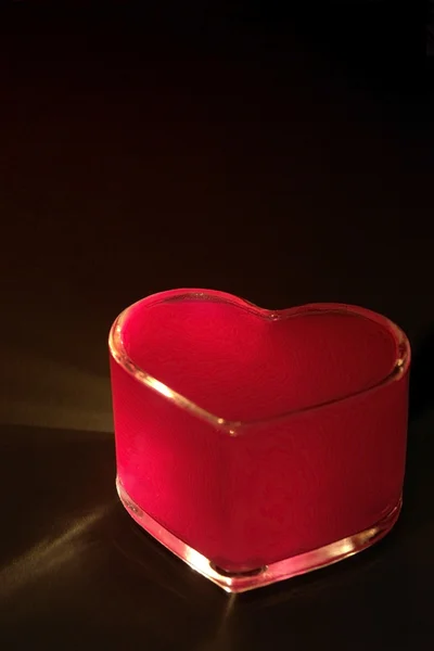 붉은 심장 유체 — 스톡 사진