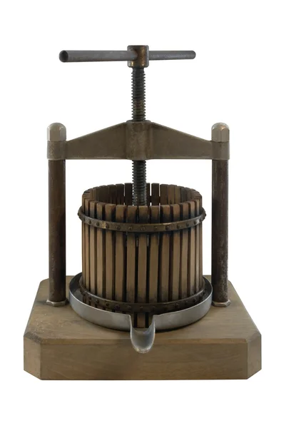 ノスタルジックな木製絞り器 — ストック写真