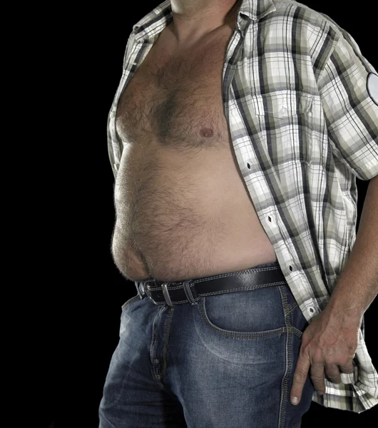 Potbelly of a man — Stock Photo, Image