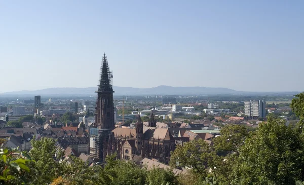 Вид с воздуха на Фрайбург-им-Брайсгау — стоковое фото