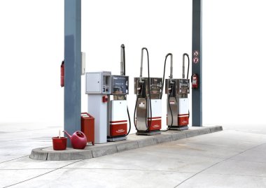 Filling pump scenery clipart