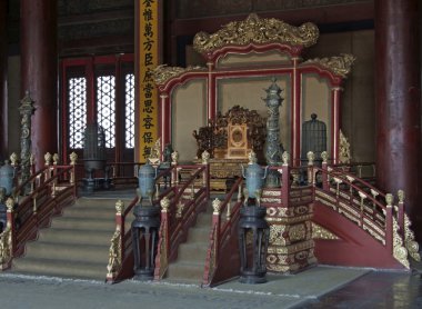 Throne in the Forbidden City clipart