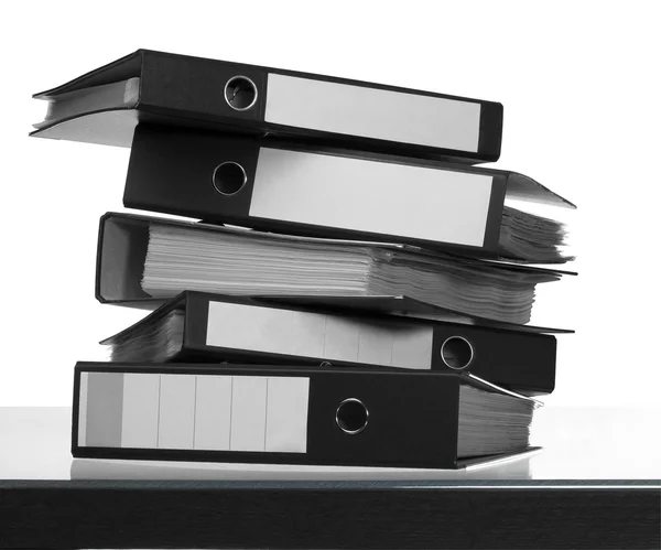 Folders on desk surface — Stock Photo, Image