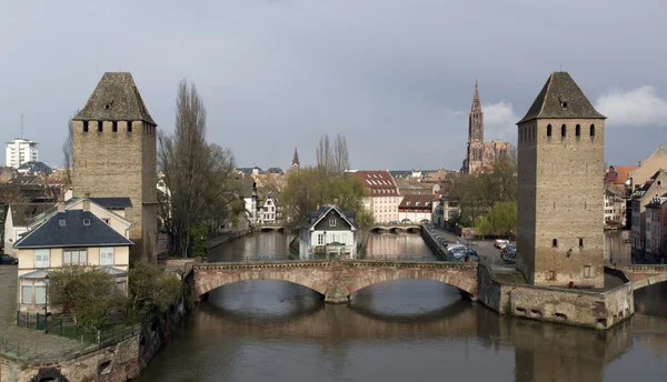 Страсбургский пейзаж в облачной атмосфере — стоковое фото