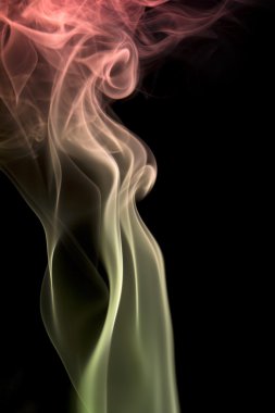 Multicolored smoke clipart