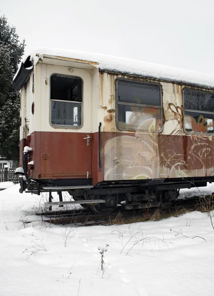 Детали старого железнодорожного вагона — стоковое фото