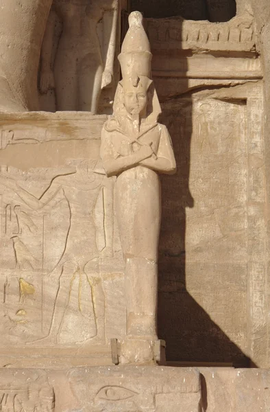Sculpture at Abu Simbel temples in Egypt — Stock Photo, Image