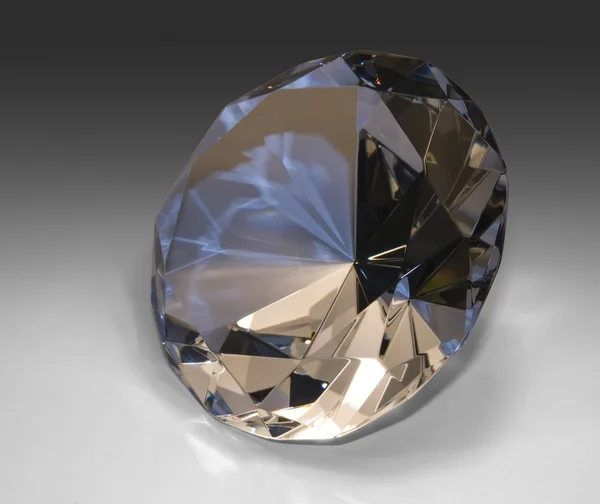 Diamond in gradient back — Stock Photo, Image