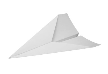 White paper plane clipart