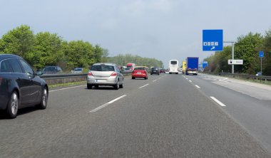 Highway scenery in Southern Germany clipart