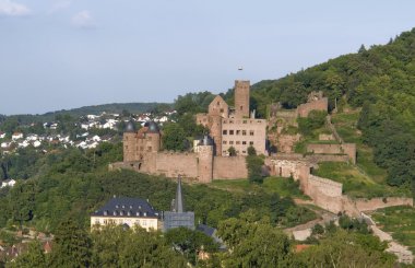 Aerial view of Wertheim Castle clipart