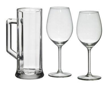 Set of drinking glasses clipart