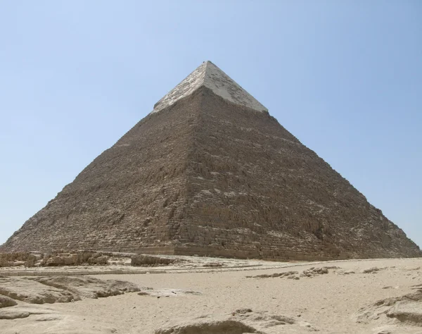 Пирамида Хафре в Египте — стоковое фото