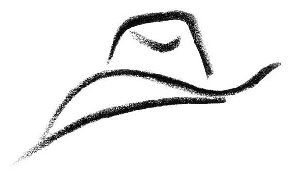 Desenho de chapéu de cowboy — Fotografia de Stock