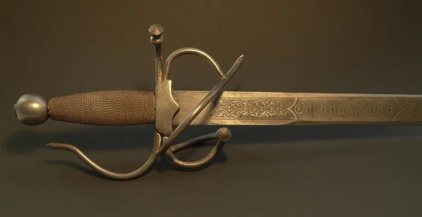 Handle of a nostalgic sword — Stock Photo, Image
