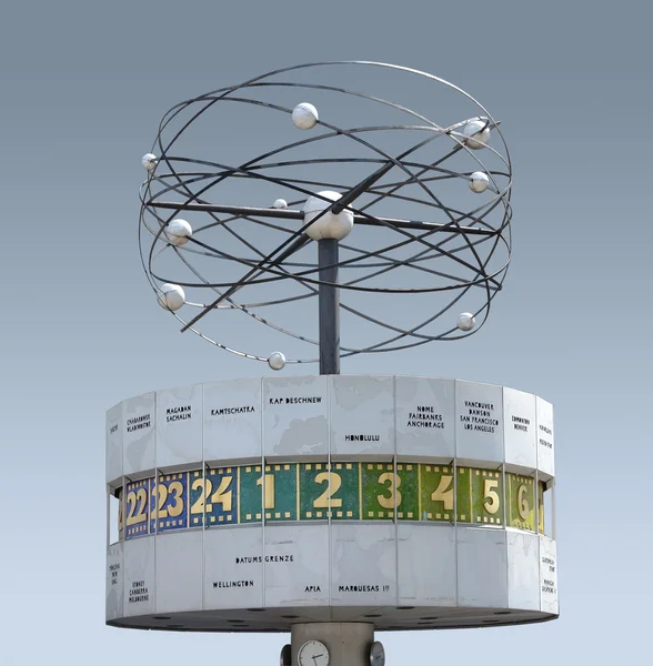 World clock in Berlin — Stock Photo, Image