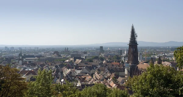 Letecký pohled na Freiburg im breisgau — Stock fotografie