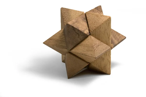 Rompecabezas 3D de madera —  Fotos de Stock