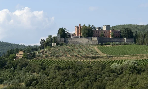 Em torno do Castelo de Brolio em Chianti — Fotografia de Stock