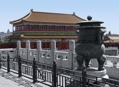 Forbidden City in Beijing clipart