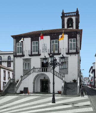 City hall at Ponta Delgada clipart