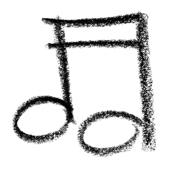 Musical note sketch — Stock Photo, Image