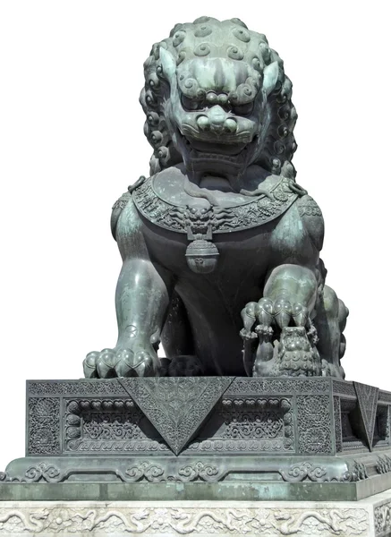 中国狮子雕塑 — 图库照片