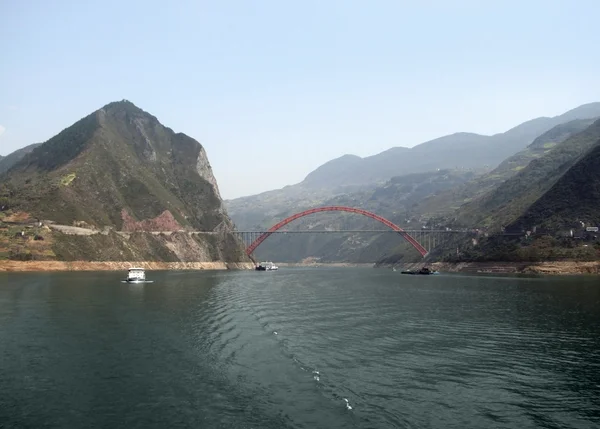 Paisaje del río Yangtze — Foto de Stock