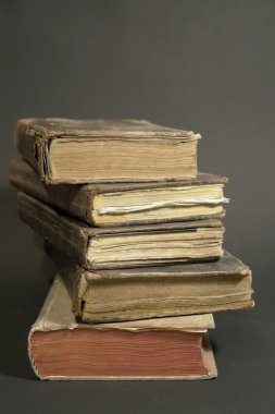 Stack of historic books clipart