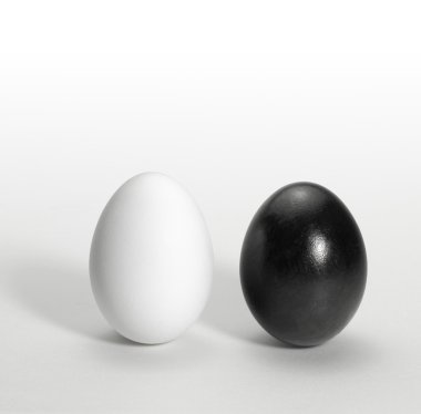 Black and white egg clipart