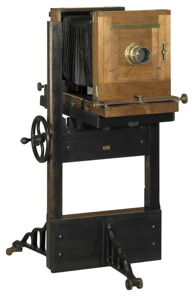 Nostalgický fotoaparát ze dřeva — Stock fotografie