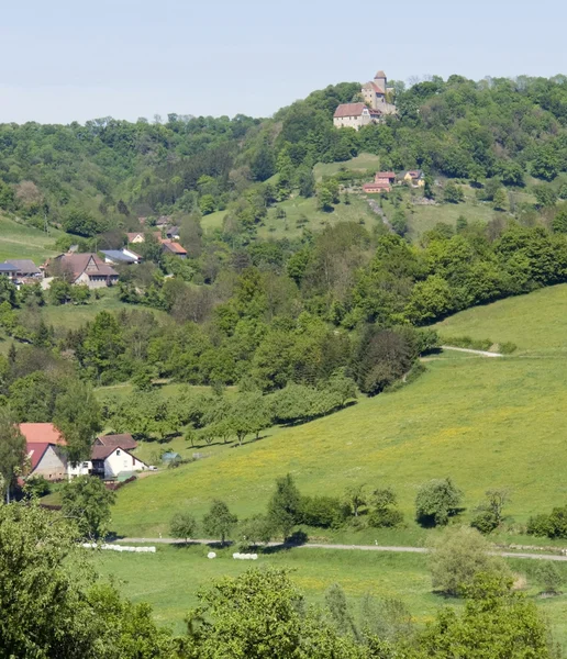 Krajobraz wokół zamku tierberg — Zdjęcie stockowe