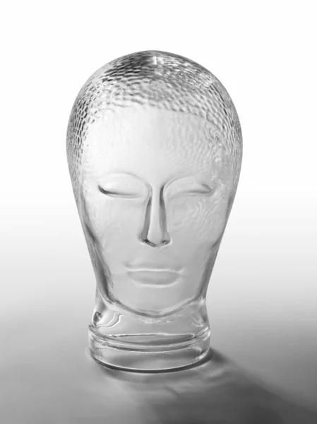 Perfil de cabeça de vidro — Fotografia de Stock